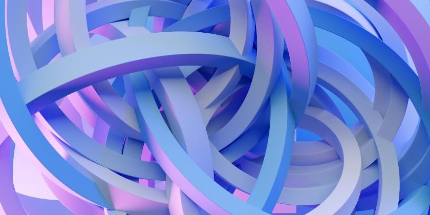 3d illustration blue abstract background with geometric figure, abstract and colorful